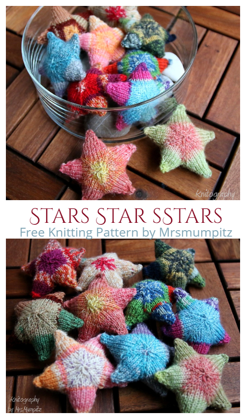 Knit Little Christmas Stars Free Knitting Patterns