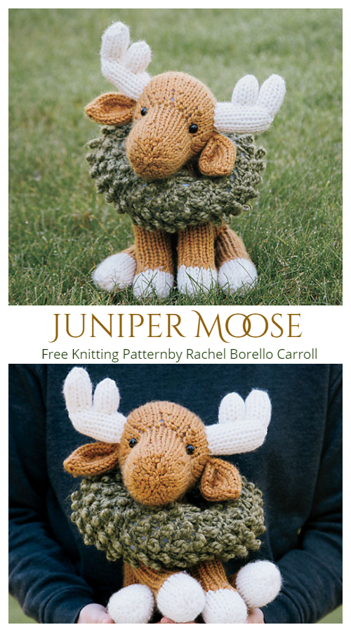 Amigurumi Juniper Moose Free Knitting Pattern