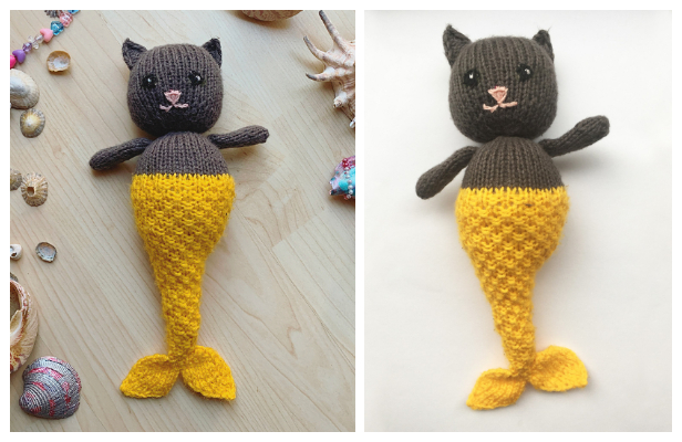 Amigurumi Purrmaid Free Knitting Pattern