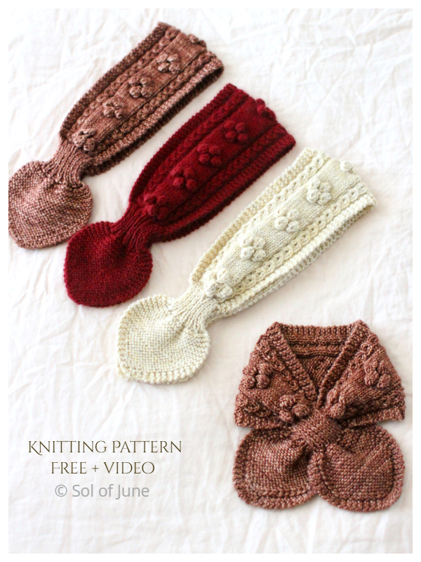 Bow Tie Scarf Free Knitting Patterns