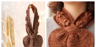 Bow Tie Scarf Free Knitting Patterns