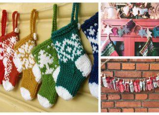 Christmas Garland Free Knitting Patterns