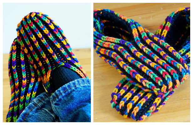 Knit Uberib Slippers Free Knitting Pattern