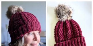 Seed Stitch Ribbed Hat Free Knitting Pattern