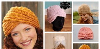 Knit Turban Hat Free Knitting Pattern