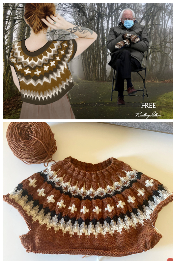 Feel the Bern Sweater Free Knitting Patterns 