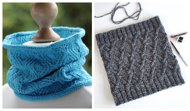 Diamond Cable Cowl Free Knitting Patterns - Knitting Pattern