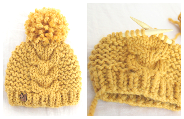 Super Bulky Baby Cable Hat Free Knitting Patterns