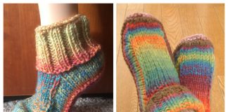 Non-Felted Slippers Free Knitting Patterns