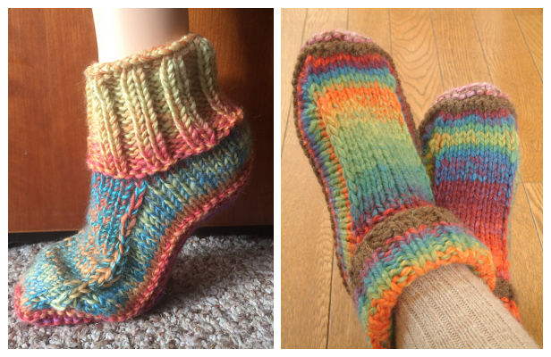 NonFelted Slippers Free Knitting Patterns Knitting Pattern