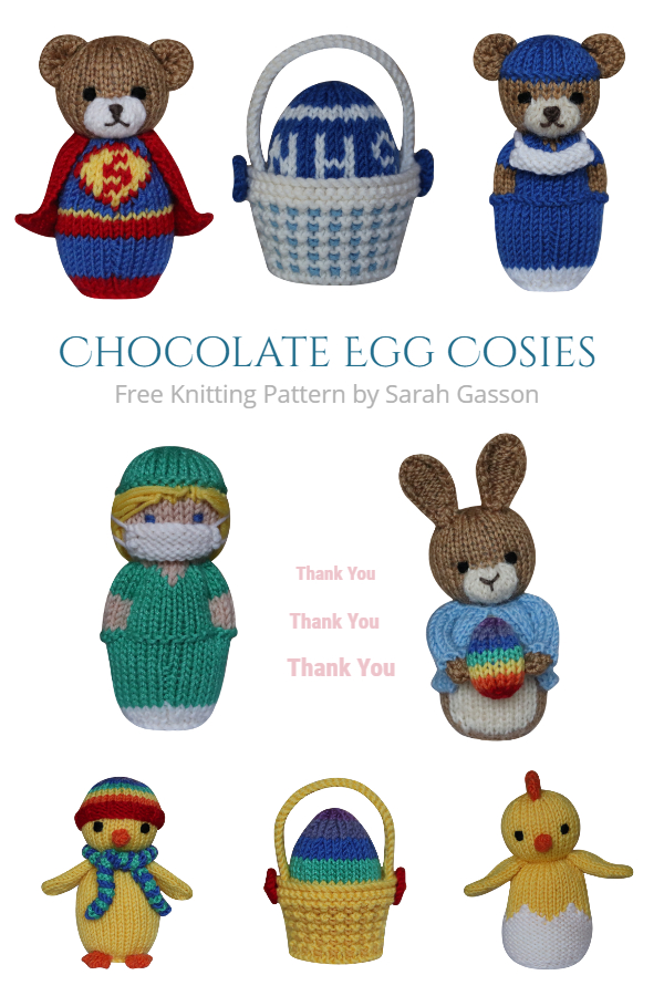 Chocolate Egg Cosies Free Knitting Pattern