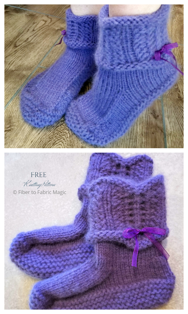 Knit ITR Lace Dorm Boots Free Knitting Patterns