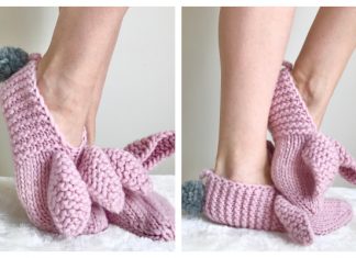 Adult Bunny Slippers Knitting Patterns