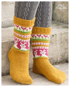 Bunny Socks Free Knitting Patterns - Knitting Pattern