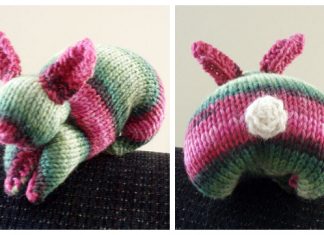 Easy Knit Square Bunny Free Knitting Pattern