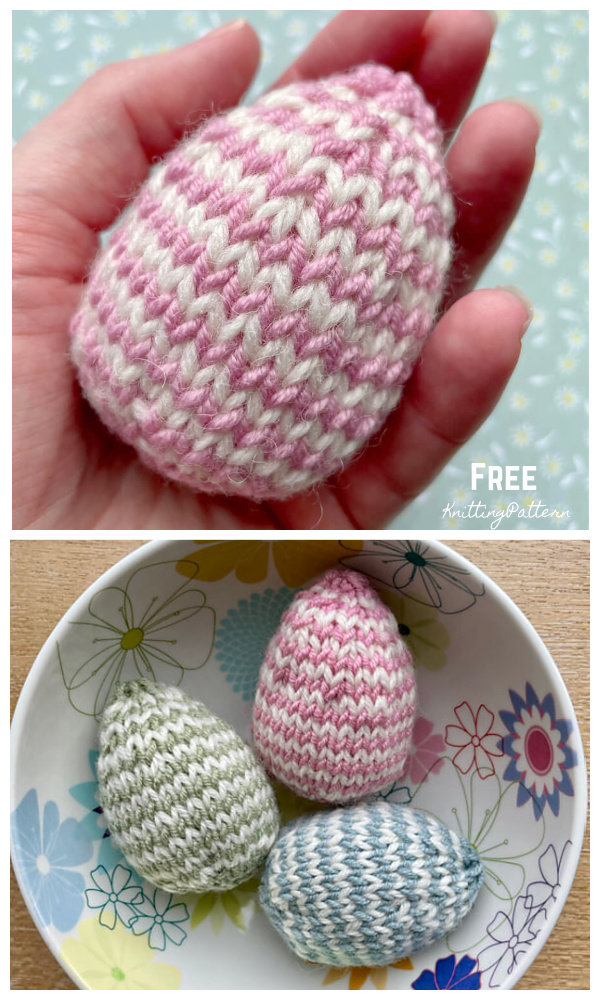 Quick Knit Easter Eggs Free Knitting Patterns