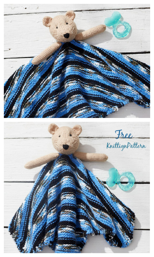 Teddy Bear Lovey Free Knitting Patterns