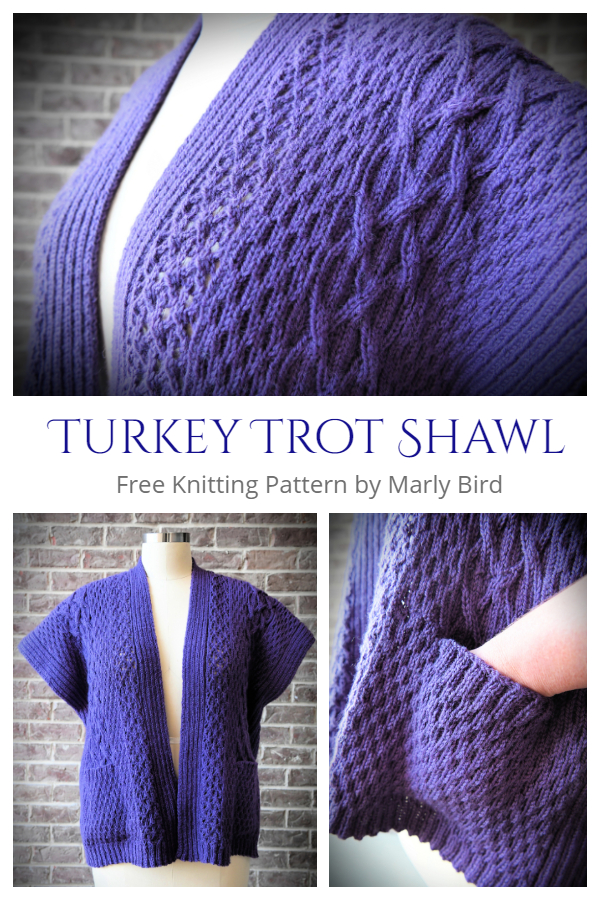 Turkey Trot Shawl Free Knitting Pattern