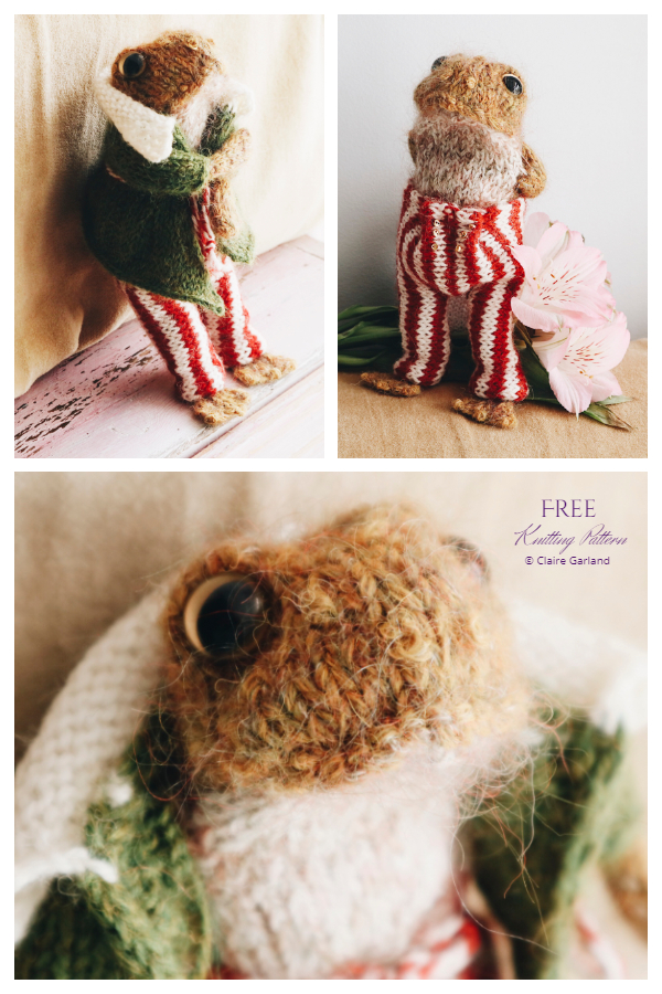 Amigurumi Mr Toad Toy Free Knitting Pattern