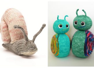 Amigurumi Snail Free Knitting Patterns & Paid