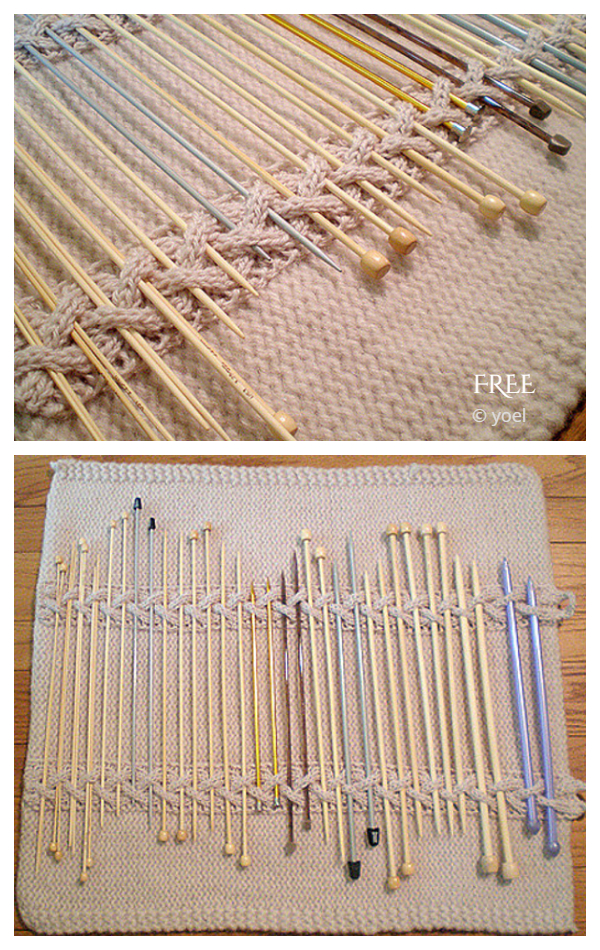 Knit Kable Knitting Needle Roll Cases Free Knitting Patterns