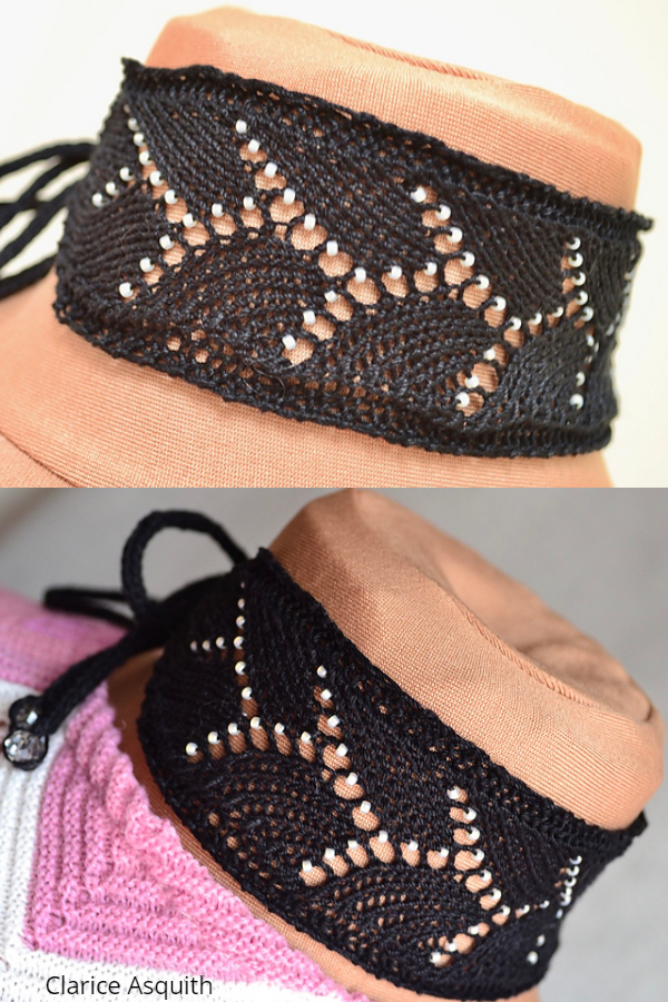 Beaded Lace Virga Choker Free Knitting Patterns