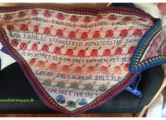 Scrap Fair Isle Shawl Free Knitting Pattern
