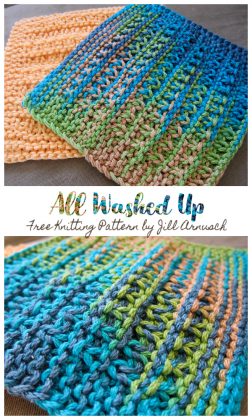 Simple Textured Dishcloth Free Knitting Patterns - Knitting Pattern