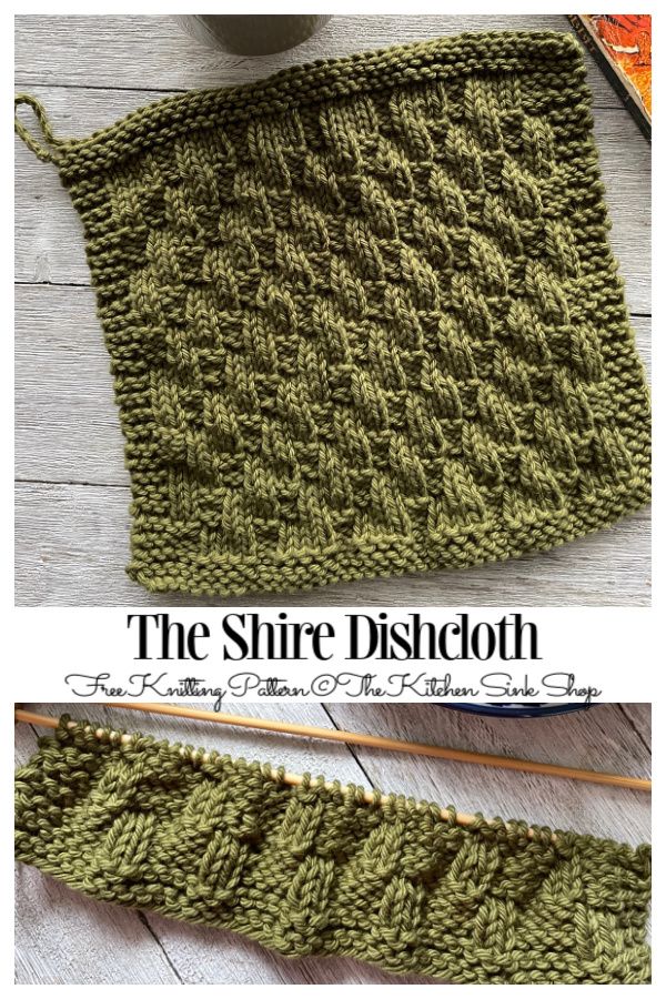 The Shire Dishcloth Free Knitting Pattern