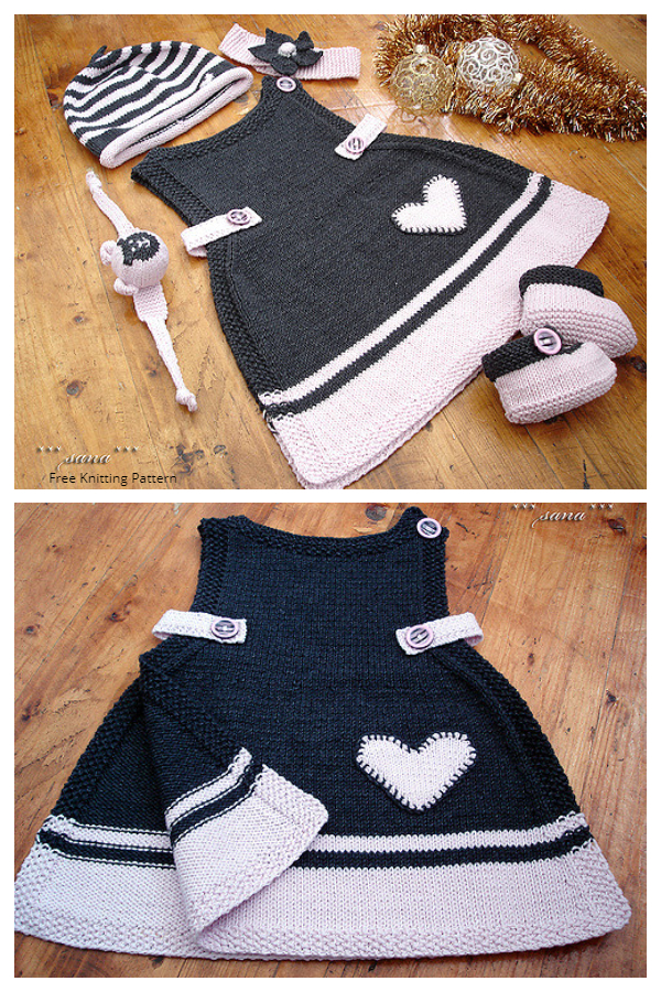 Anouk Baby Dress Free Knitting Pattern
