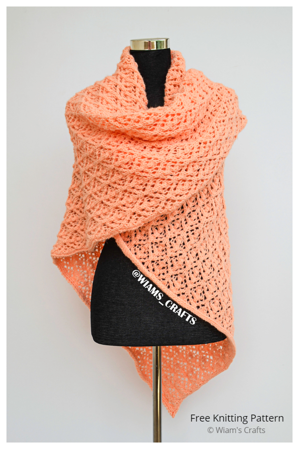 Cozy Blankety Shawl Free Knitting Pattern