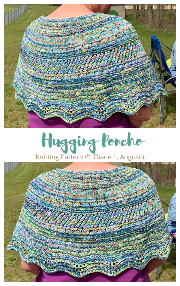 Hugging Poncho Free Knitting Pattern
