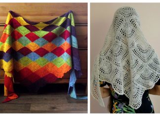 Knit Fan Shawl Free Knitting Patterns