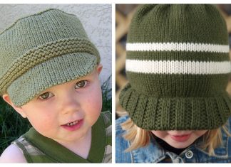 Little Boy Billed Sun Hat Free Knitting Patterns