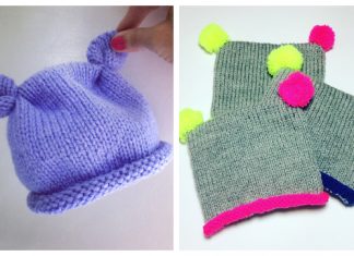 Made With Love Baby Hat Free Knitting Pattern