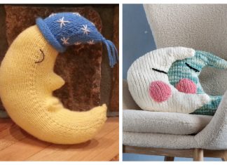 Moon Pillow Free Knitting Patterns