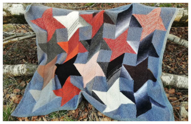 Stellata Plaid Blanket Free Knitting Pattern