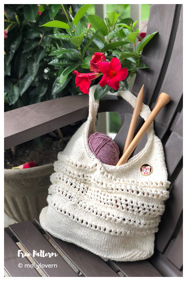 Seamless Tote Bag Free Knitting Patterns