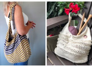 Summer One Shoulder Bag Free Knitting Patterns