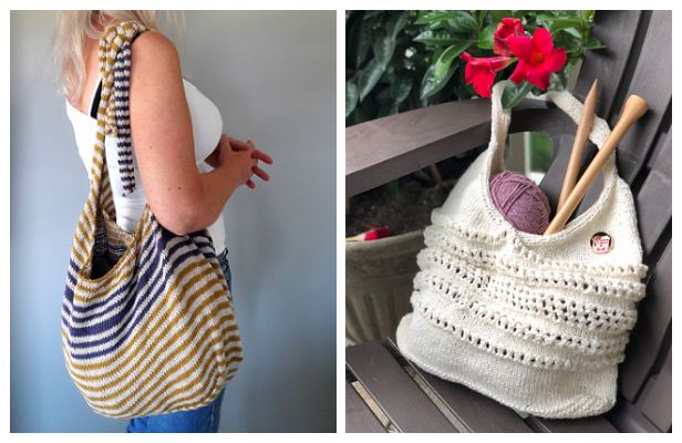 Summer One Shoulder Bag Free Knitting Patterns