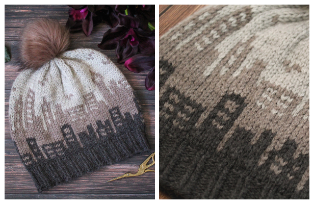 The Skyline Hat Free Knitting Pattern