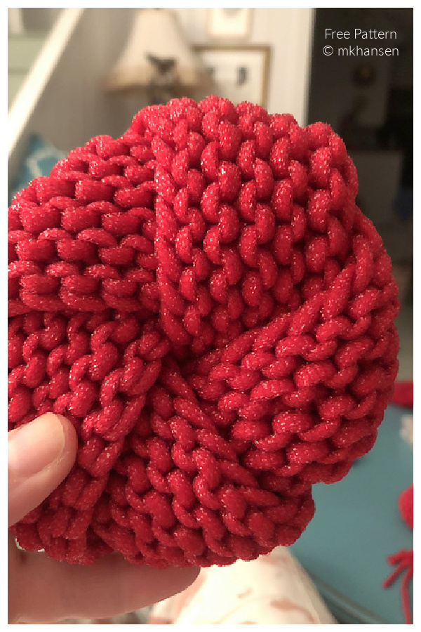 Knit Tawashi knot Scrubby Free Knitting Patterns