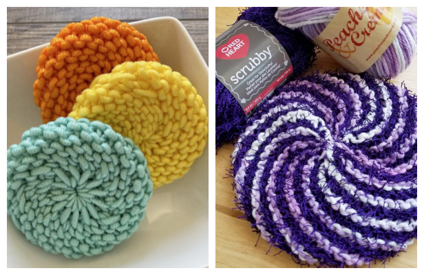 Free Pattern: Scrubby Yarn Review and Flower Scrubbers – snappy tots