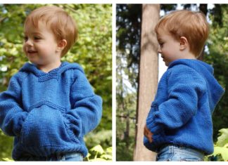 Kids Playtime Hoodie Pullover Sweater Free Knitting Pattern