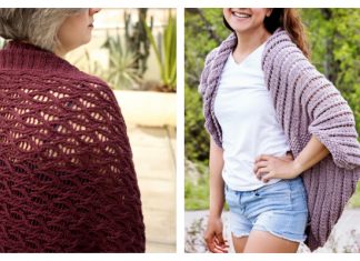 Lace Cocoon Shrug Cardigan Free Knitting Patterns
