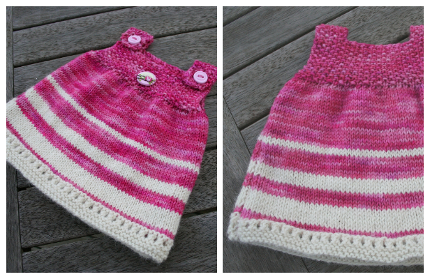 Simple Baby Dress Free Knitting Patterns