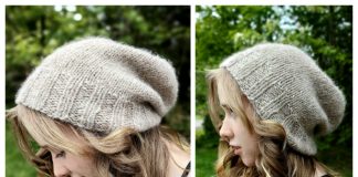 Summer Slouch Beanie Free Knitting Pattern