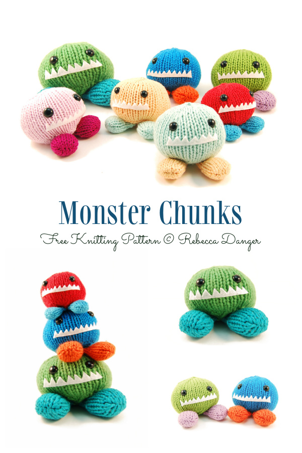 Amigurumi Monster Chunks Toy Free Knitting Pattern