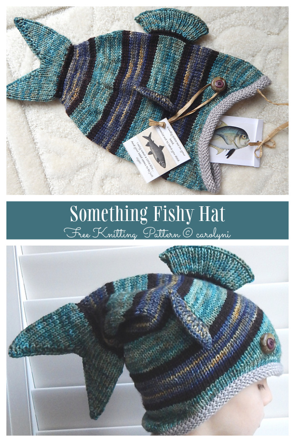 Knit Adult Fish Hat Free Knitting Patterns