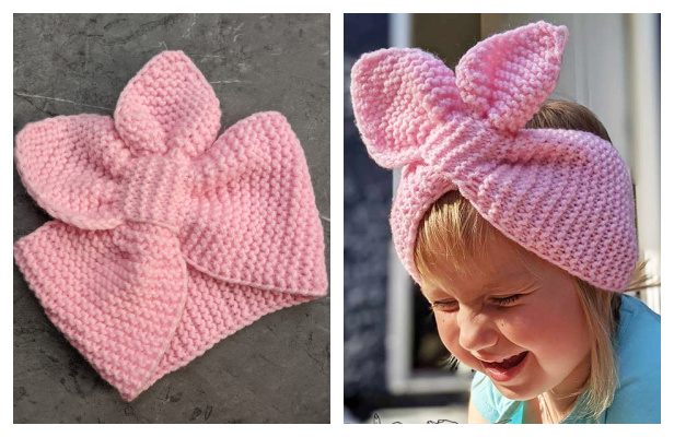 Knit Rabbit Ears Pattern Knit Bunny Ears Headband Free Knitting Pattern + Video - Knitting Pattern